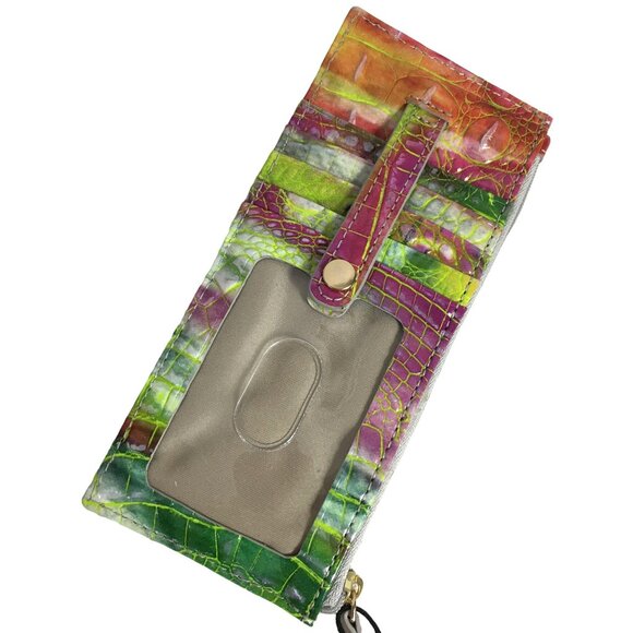 Brahmin LARGE Duxbury Satchel Delight Croc Leather Bag + Wallet + CC Holder NEW - Picture 13 of 13